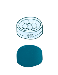 Image 2 of Dim Sum Golf Club Dim Sum Ball Marker & Tee Set [2024]