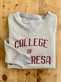 Image 1 of RARE 40s COLLEGE OF ST. TERESA DOUBLE-V SWEATSHIRT