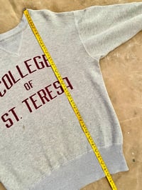 Image 17 of RARE 40s COLLEGE OF ST. TERESA DOUBLE-V SWEATSHIRT