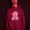 Felpa Hard Squat rosso Bordeaux