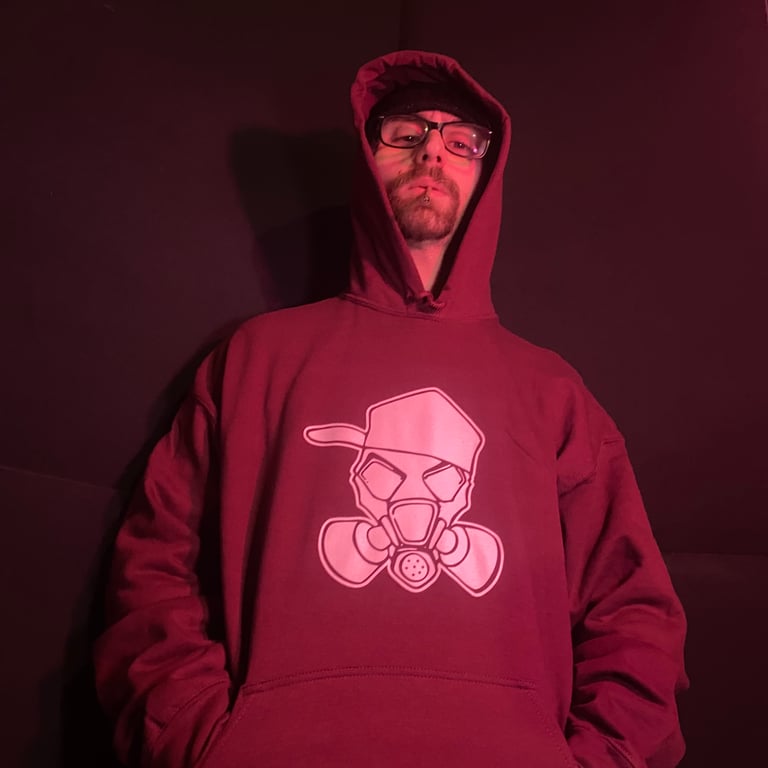Felpa Hard Squat rosso Bordeaux Image 2