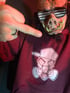 Felpa Hard Squat rosso Bordeaux Image 3