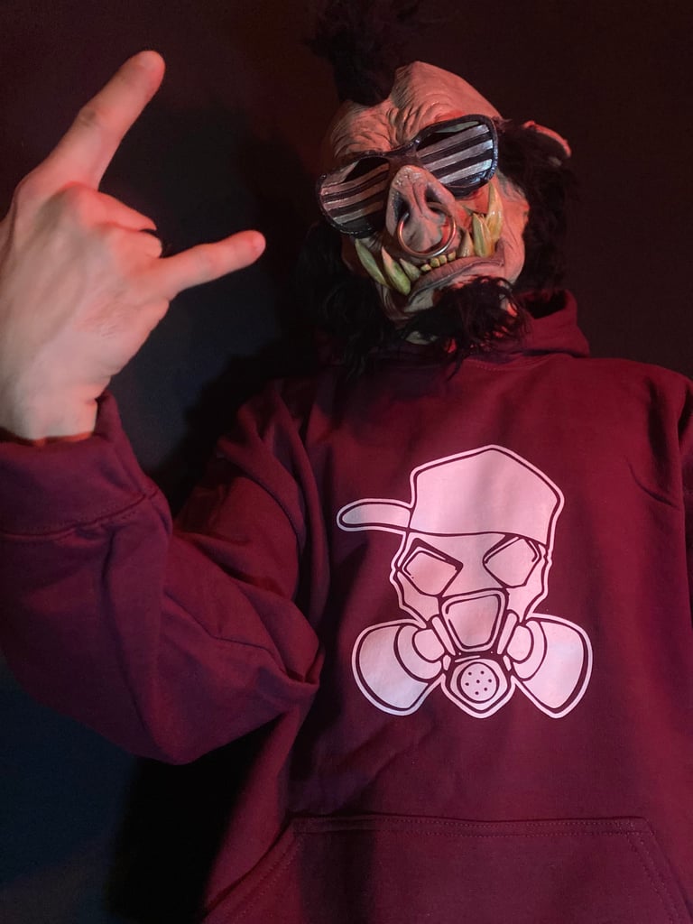 Felpa Hard Squat rosso Bordeaux Image 4