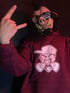 Felpa Hard Squat rosso Bordeaux Image 4