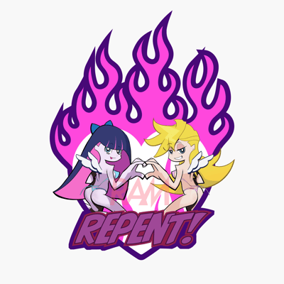 Image of Panty and Stocking Repent Sticker