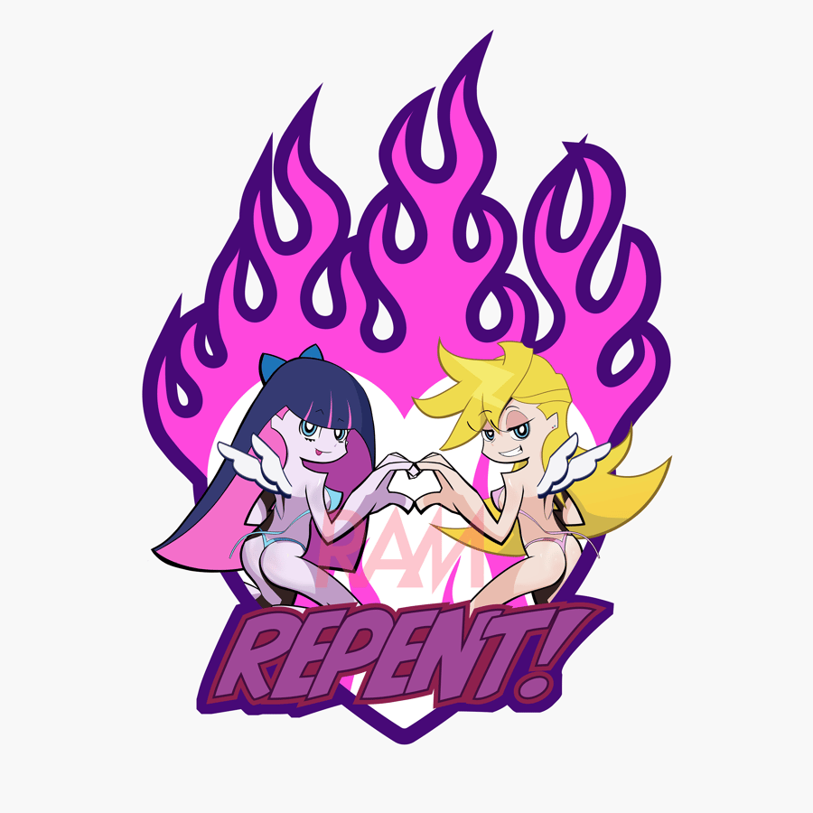 Image of Panty and Stocking Repent Sticker