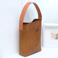 Image 2 of Tube Tote in vintage warm ochre