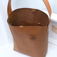 Image 5 of Tube Tote in vintage warm ochre