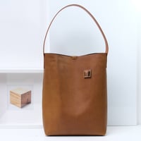 Image 1 of Tube Tote in vintage warm ochre