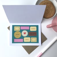 Image 3 of Personalised Card for Grandma's - Vintage Biscuit tin
