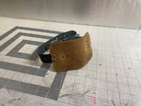 Image 1 of  Brown Leather Single Strap Panel Ball Gag (Silicone Ball)