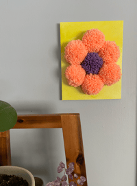 Image 3 of pom pom canvas wall art