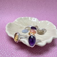 Image 1 of Make your own Silver Gemstone Statement Ring