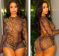CHEETAH MESH ROMPER
