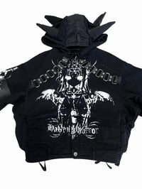 Image 3 of BONDAGE DENIM HOODIE