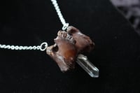Image 7 of Dead good vertebrae and quartz piece