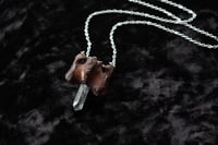 Image 1 of Dead good vertebrae and quartz piece