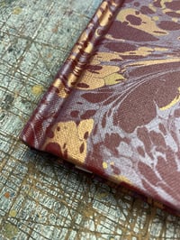 Image 2 of Hand Bound A5 Journal - No.1 // Full bound marbled buckram with edge marbling 