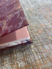 Image 3 of Hand Bound A5 Journal - No.1 // Full bound marbled buckram with edge marbling 