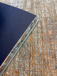 Image 3 of Hand Bound A5 Journal - No.2 // Quarter bound with marbled edges 