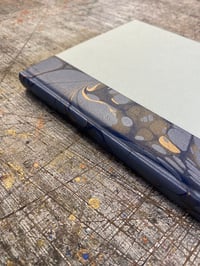 Image 5 of Hand Bound A5 Journal - No.2 // Quarter bound with marbled edges 