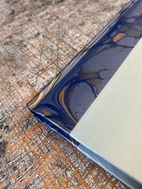 Image 7 of Hand Bound A5 Journal - No.2 // Quarter bound with marbled edges 