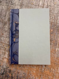 Image 1 of Hand Bound A5 Journal - No.2 // Quarter bound with marbled edges 