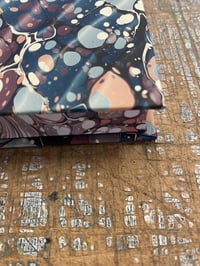 Image 4 of Hand Marbled Journal No.3 - Quarter Bound with marbled edges 