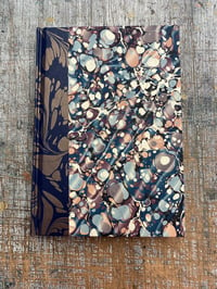 Image 1 of Hand Marbled Journal No.3 - Quarter Bound with marbled edges 