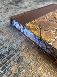 Image 6 of Hand Marbled Journal No.4 - Quarter Bound with marbled edges 