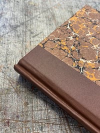 Image 5 of Hand Marbled Journal No.4 - Quarter Bound with marbled edges 