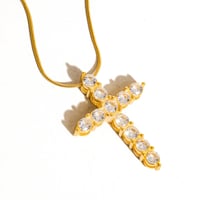 Image 1 of Raeven Cz Cross Necklace