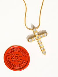 Image 3 of Raeven Cz Cross Necklace