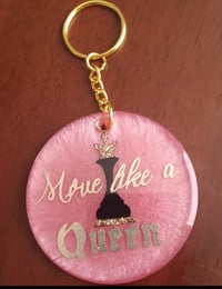 Move Like a Queen keychain 