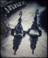 Bone & Fringe Earhangers