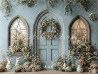Image 2 of 2025 Easter Mini Session | Blue Easter Door 