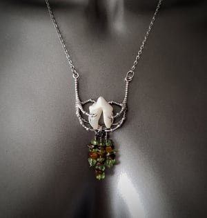 Image of Wolf Tooth and Gemstone Necklace