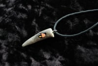 Image 2 of Dead Good deer antler and mushroom necklace 