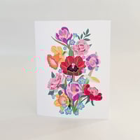 Image 1 of Multi Floral Greeting Card