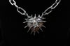 Dead Good Orange carnelian and fox tooth spikey necklace