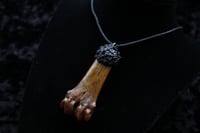 Image 1 of Dead Good sheep bone and garnet necklace 