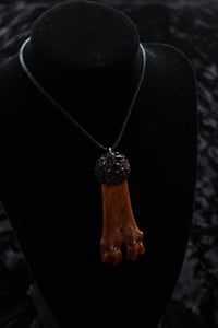Image 3 of Dead Good sheep bone and garnet necklace 