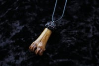 Image 4 of Dead Good sheep bone and garnet necklace 