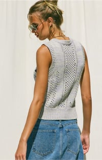 Image 4 of Sweet violet stitch sweater