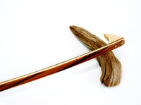 Image 1 of Handmade Wooden Backscratcher from exotic wood Bocote, Accented with Maple, Unique Gift