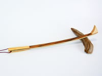 Image 4 of Handmade Wooden Backscratcher from exotic wood Bocote, Accented with Maple, Unique Gift