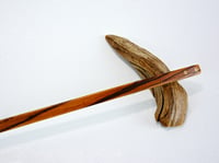 Image 6 of Handmade Wooden Backscratcher from exotic wood Bocote, Accented with Maple, Unique Gift