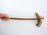 Image 7 of Handmade Wooden Backscratcher from exotic wood Bocote, Accented with Maple, Unique Gift