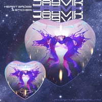 (PREORDER) JAYVIK heart badge & sticker