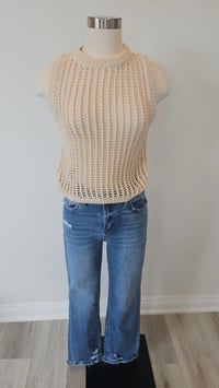 Image 3 of Jaelyn open crochet top